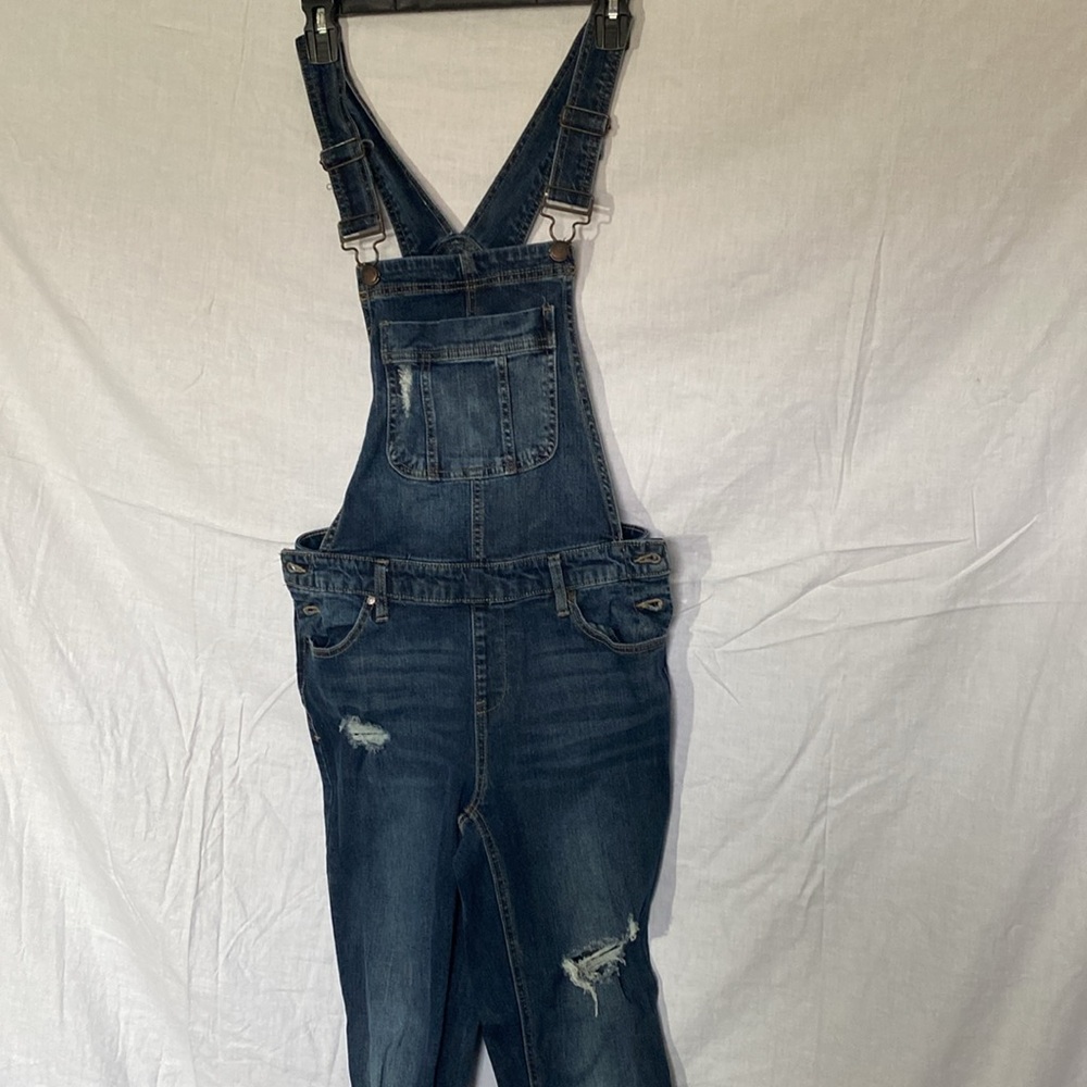 ❤️DENIM OVERALLS  DISTRESS PANTS by : BLUESPICE